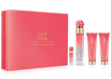 360 Coral Perry Ellis 4pc Perfume Set