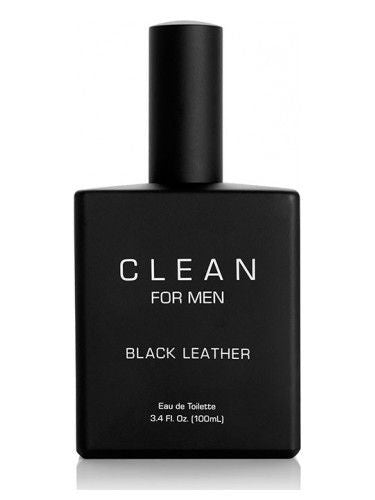 Clean Black Leather Eau De Toilette Spray 3.4oz For Men