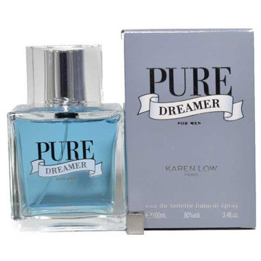 Pure Dreamer by Karen low 3.4oz Eau De Toilette Spray Men