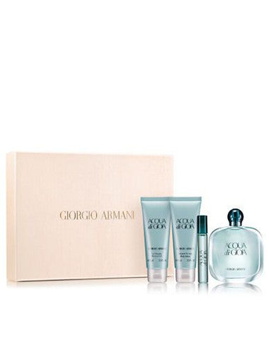 Acqua Di Gioia by Giorgio Armani 4pc Set Women