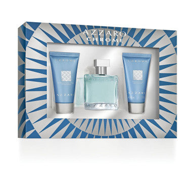 Chrome 3pc Cologne Set By Azzaro Mens