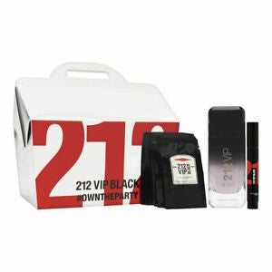 212 VIP Black Carolina Herrara 3pc Gift Set Men