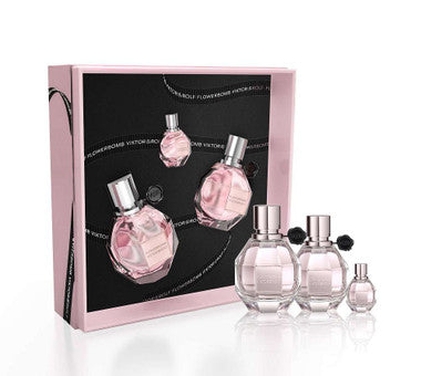 Flowerbomb by Viktor & Rolf Eau De Parfum; Rolf 3pc Perfume Set Women
