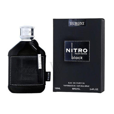 Nitro Black by Dumont Eau De Parfum Spray For Men 3.4oz.