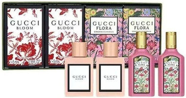GUCCI BLOOM + FLORA Gorgeous Gardenia for Women 4 pcs Mini SET