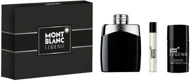 Mont Blanc Legend Gift Set Men, 
Eau De Toilette Spray 3.4oz - 100ml, .25oz-7.5ml
Deodorant Stick 2.5oz