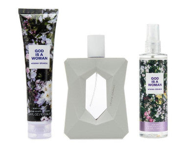 God Is A Woman 3.4oz 3-Piece Set – Eau de Parfum Spray, Body Lotion & Body Mist for Women