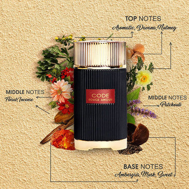 CODE ROUGE AMOUR KHADLAJ Eau De Parfum Spray 3.4oz