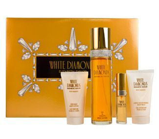 White Diamonds By Elizabeth Taylor 4pc Perfume Gift Set Women