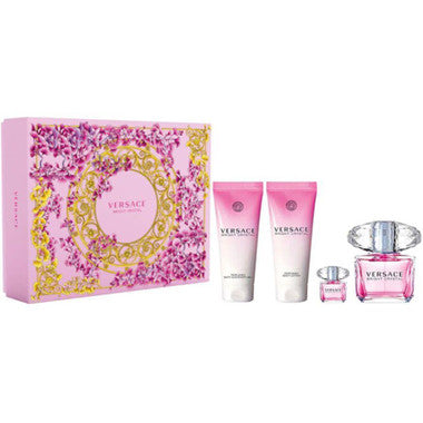 Versace Bright Crystal 4pc 3.0oz Set