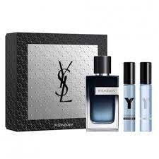 Y BY Yves Saint Laurent 3pc Set Includes  3.3oz - 100ml WITH 0.33OZ TRAVEL SPRAY AND 0.33OZ EDT SPRAY