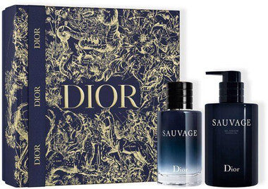 Sauvage By Dior 2pc Cologne Set Men With 8.4oz Shower Gel