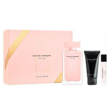 Narciso Rodriguez For Her Eau De Perfum Spray 3.4oz Set 3 Pieces