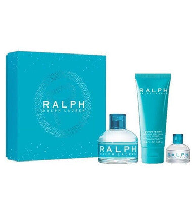 RALPH by Ralph Lauren 3pc Set for Women - 3.4oz EDT Spray+3.4oz B/Lotion+Mini