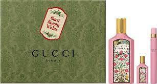 GUCCI FLORA GORGEOUS GARDENIA 3PC PARFUM GIFT SET FOR WOMEN INCLUDES EAU DE PARFUM 3.3OZ & 0.33OZ & 0.16OZ