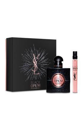 Black Opium By Yves Saint Laurent Eau De Parfum Spray Women 1.6OZ AND BODY LOTION 1.6OZ TRAVEL EDITION