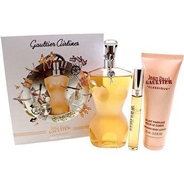 Classique by Jean Paul Gaultier for Women 3 Pc Gift Set