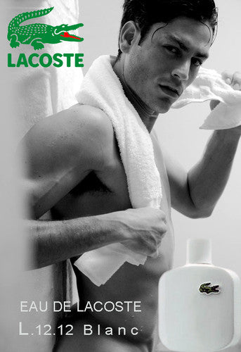 L.12.12 Blanc by Lacoste 1.0oz Eau De Toilette Spray Men