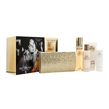 White Diamonds 5pc Perfume Set Women With Bag